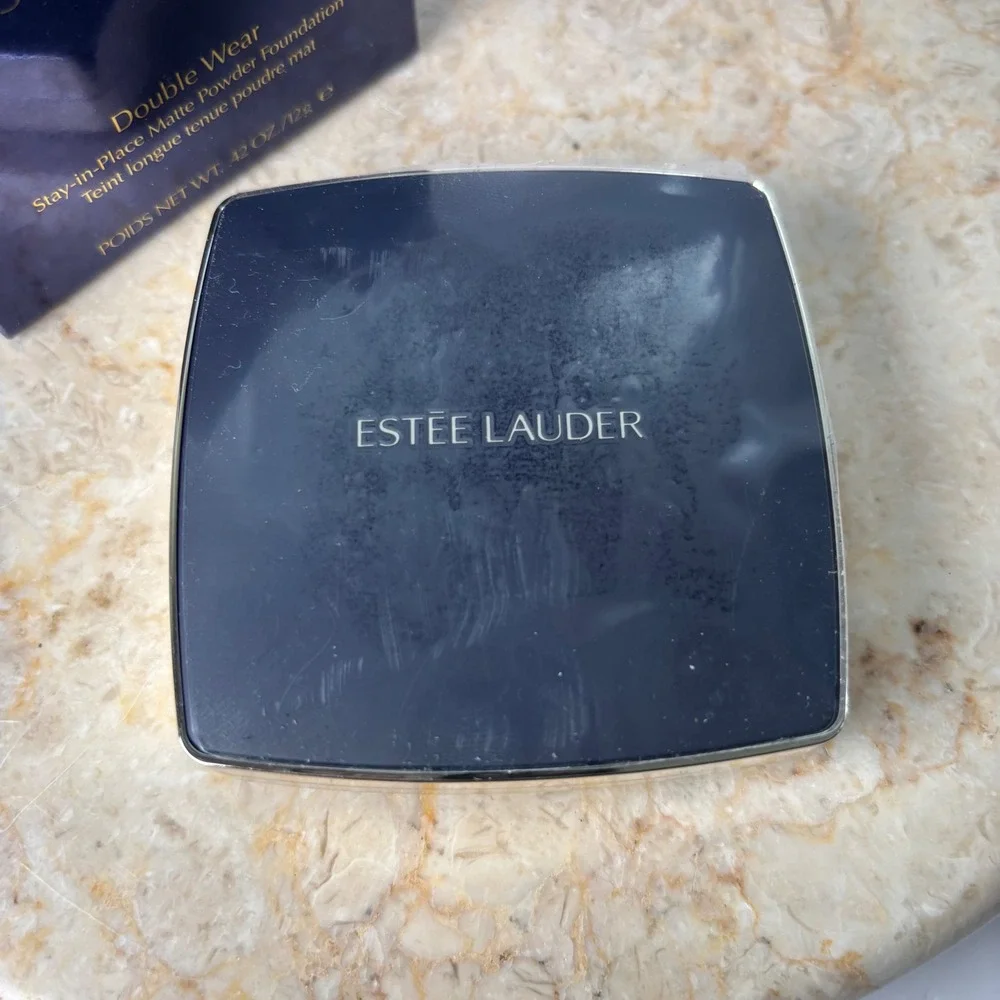 Estee Lauder Double Wear Matte Powder Foundation 7W1 Deep Spice 0.42oz New